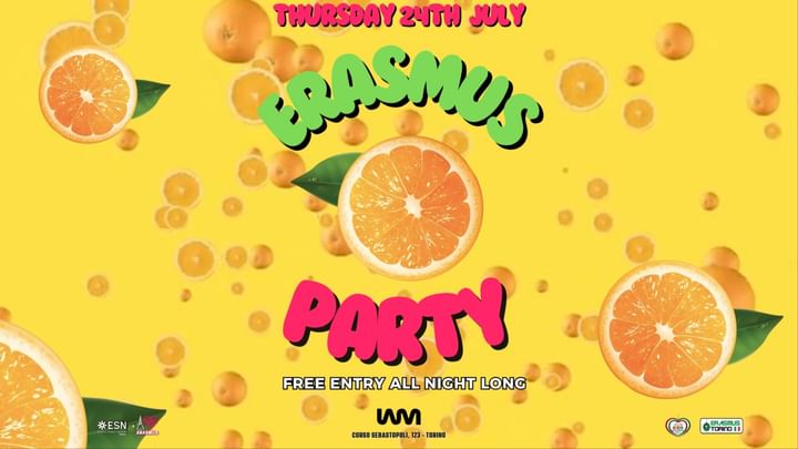 Cover for event: ERASMUS PARTY - FREE ENTRY