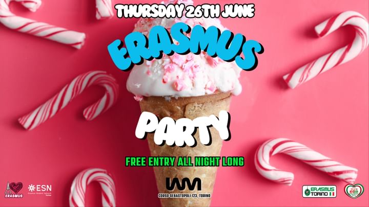 Cover for event: ERASMUS PARTY - Free Entry