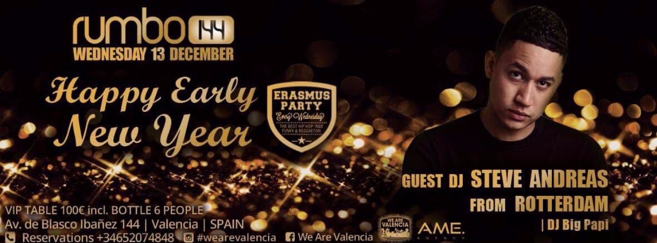 Erasmus Party - Happy Early New Year with Steve Andreas (NL) image