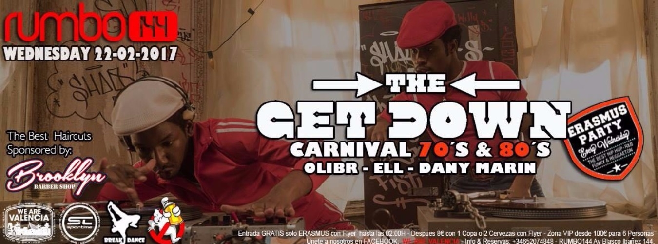 Erasmus Wednesday Party: The Get Down Carnival image