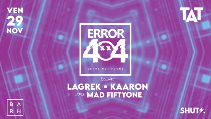 Cover for event: ERROR 404 - 29.11 