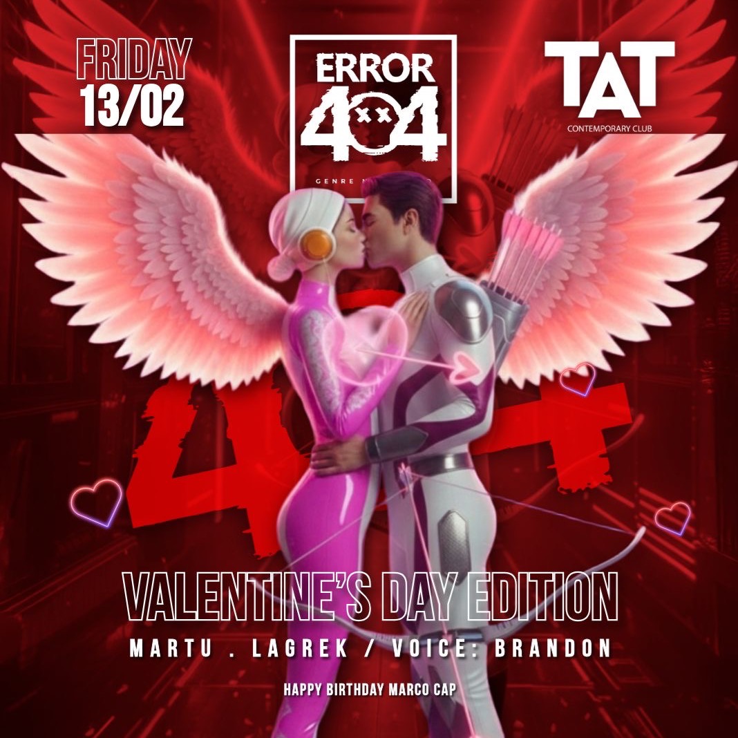 ERROR 404 VALENTINE’S EDITION - 13 FEBBRAIO image