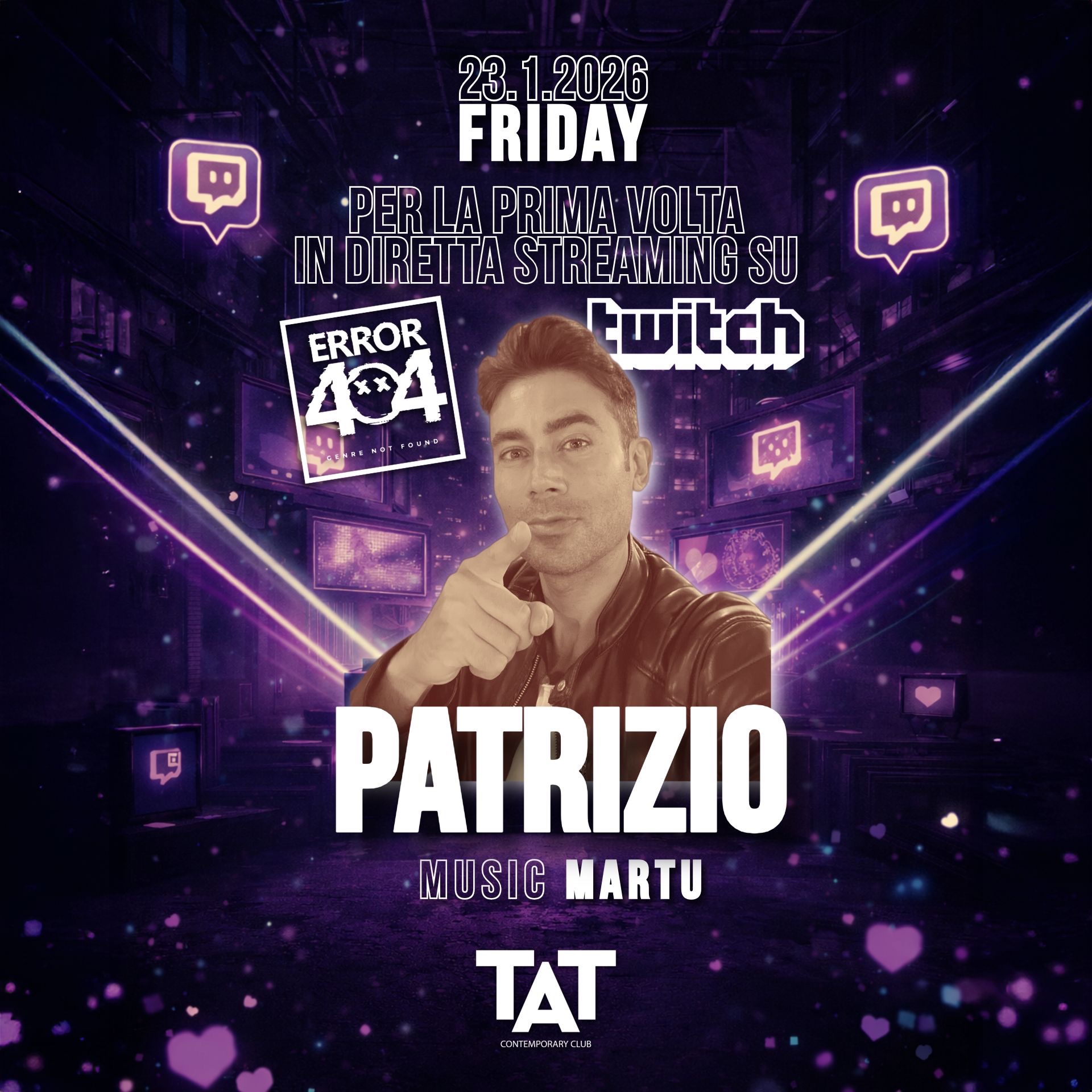 ERROR 404 x PATRIZIO OFFICIAL - 23 GENNAIO image