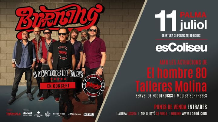 Cover for event: BURNING en concert