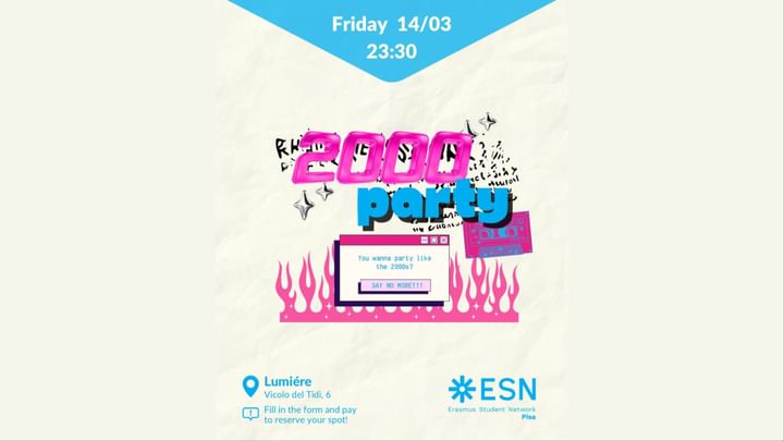 Cover for event: ESN: 2000 party