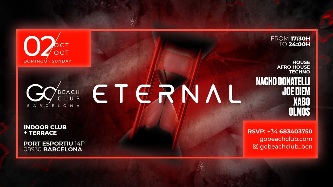 Cartel del evento ETERNAL CLUB (17:30h - 24:00h)