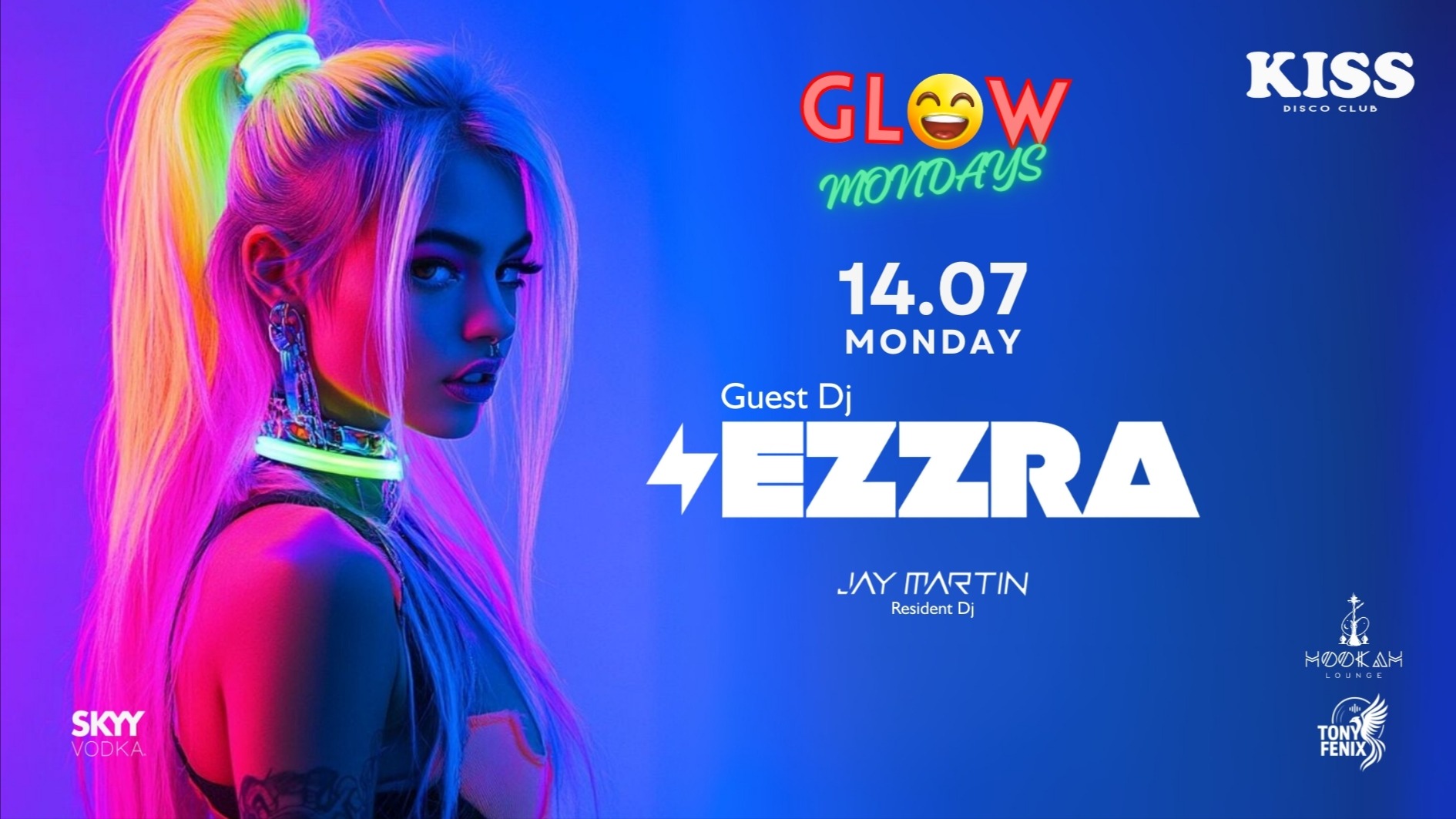 EZZRA & JAY MARTIN // GLOW PARTY ON MONDAY  image