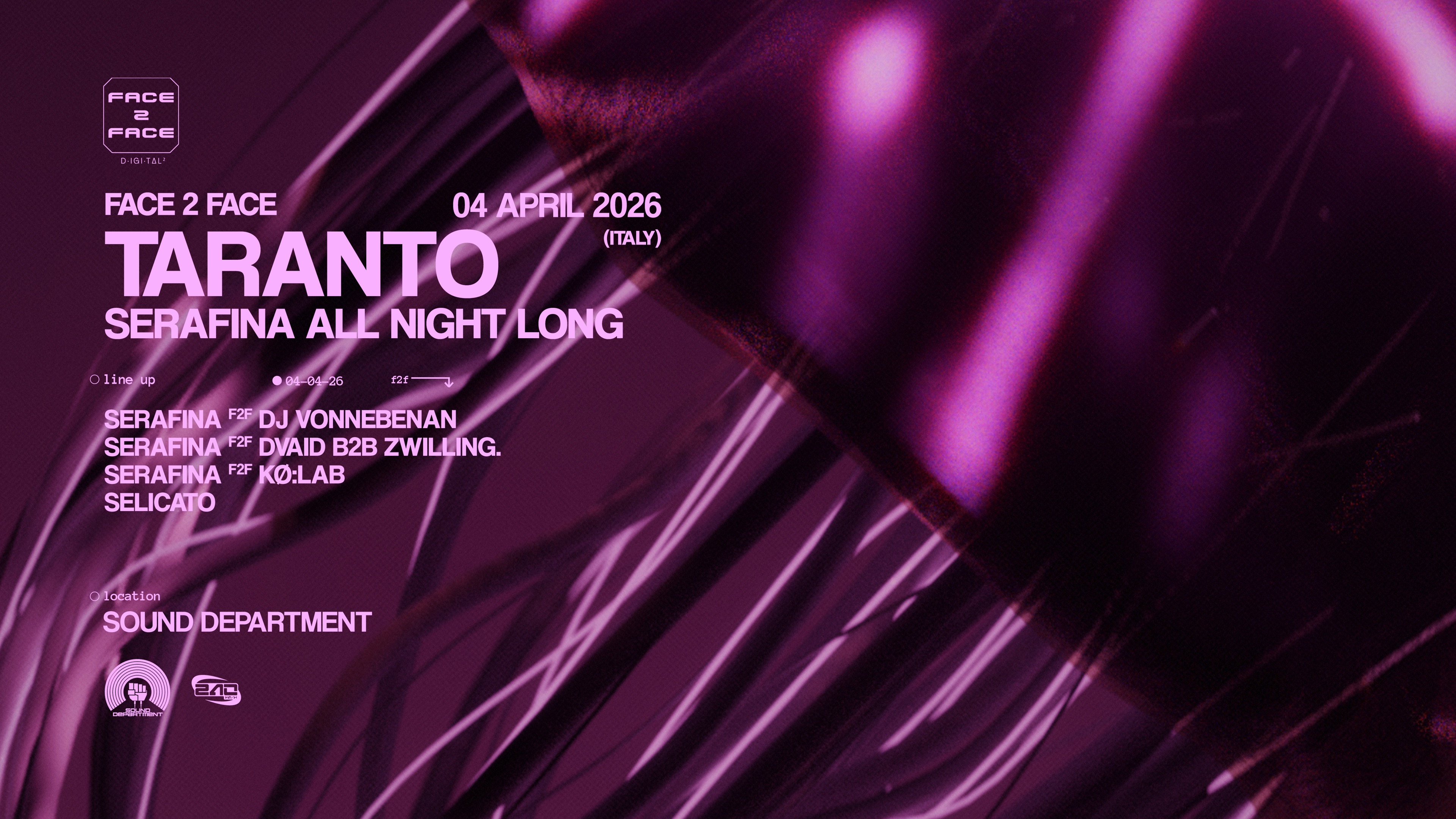 FACE2FACE TARANTO @ SOUND DEPARTMENT image