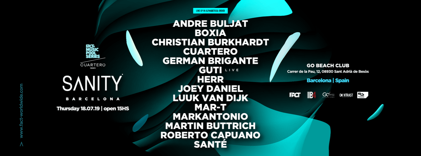 FACT Music Pool Series presents SANITY image