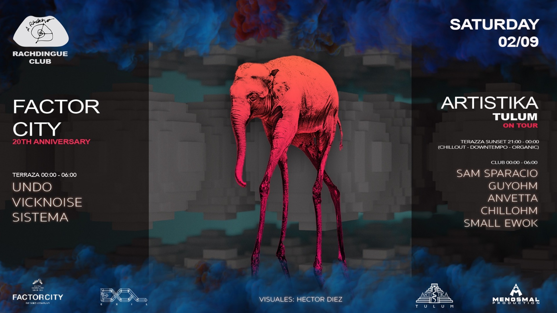 Factor City 20th Anniversary + Artistika Tulum on Tour @RACHDINGUE image