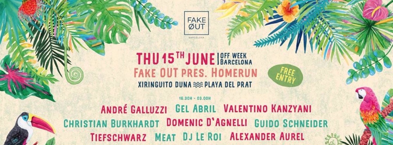 Fake Øut pres. Homerun at Xiringuito Duna - Off Week image