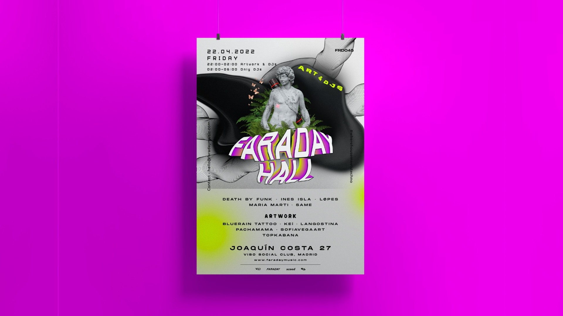 Faraday Hall: Art & DJs image