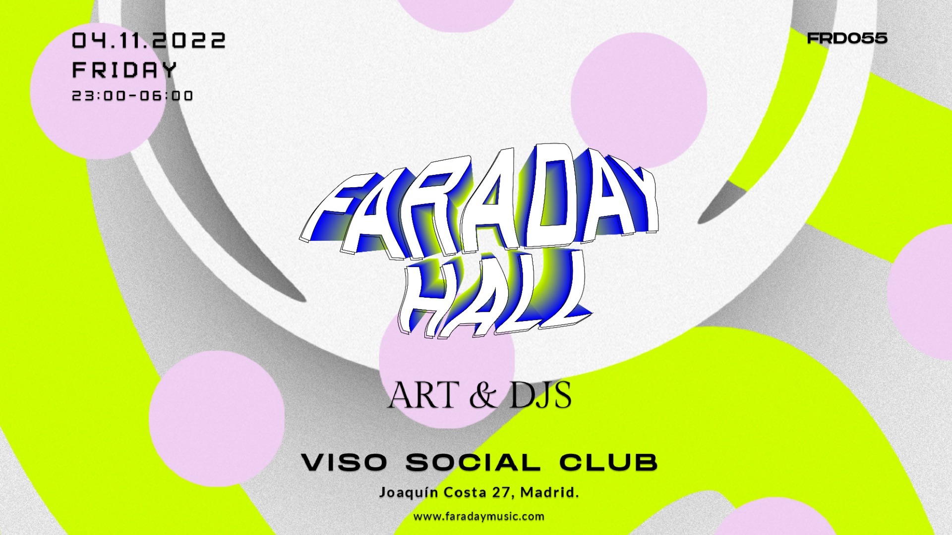 Faraday Hall - Art & DJs @ Viso Social Club image