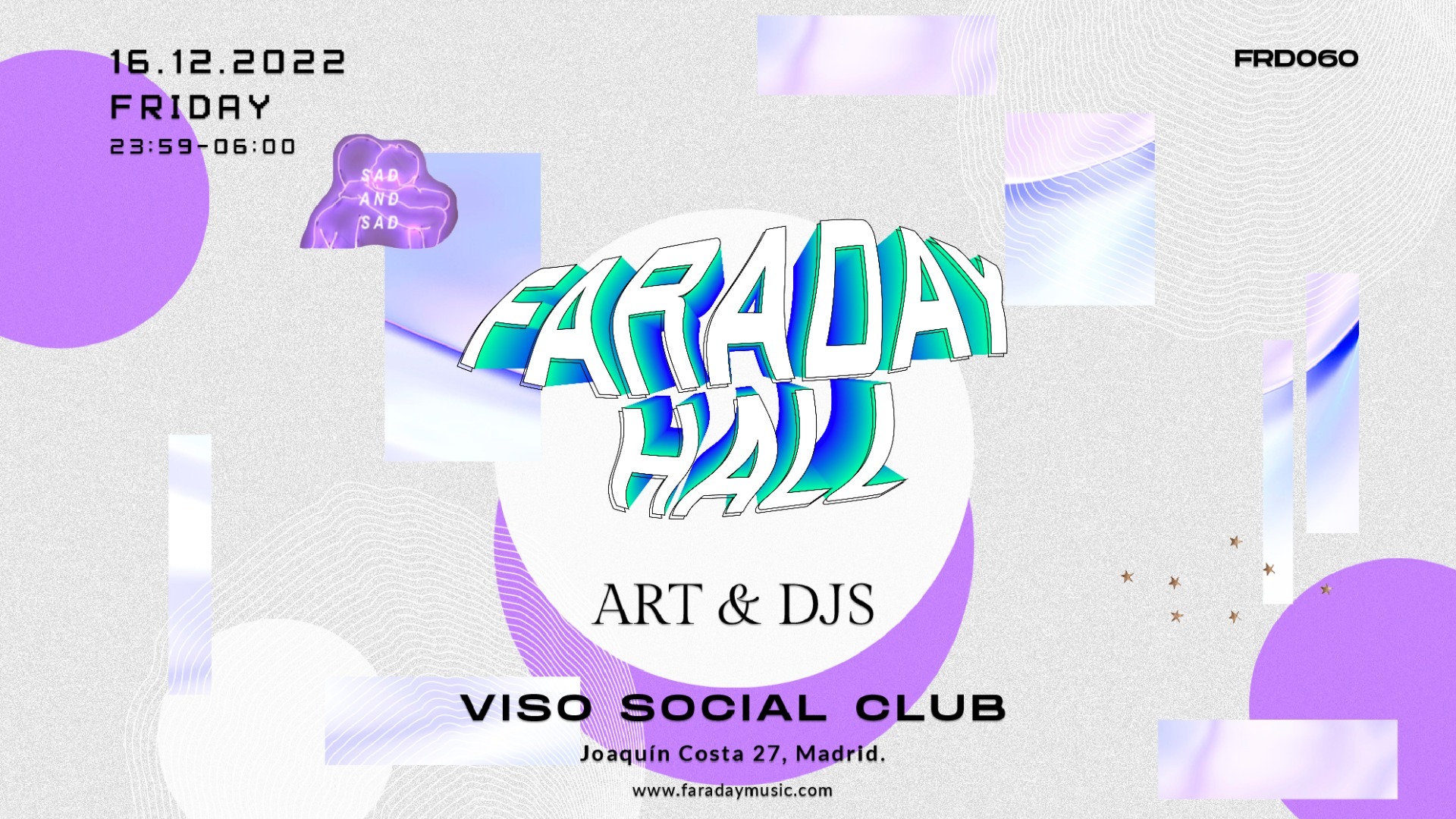 Faraday Hall - Art & DJs @ Viso Social Club image