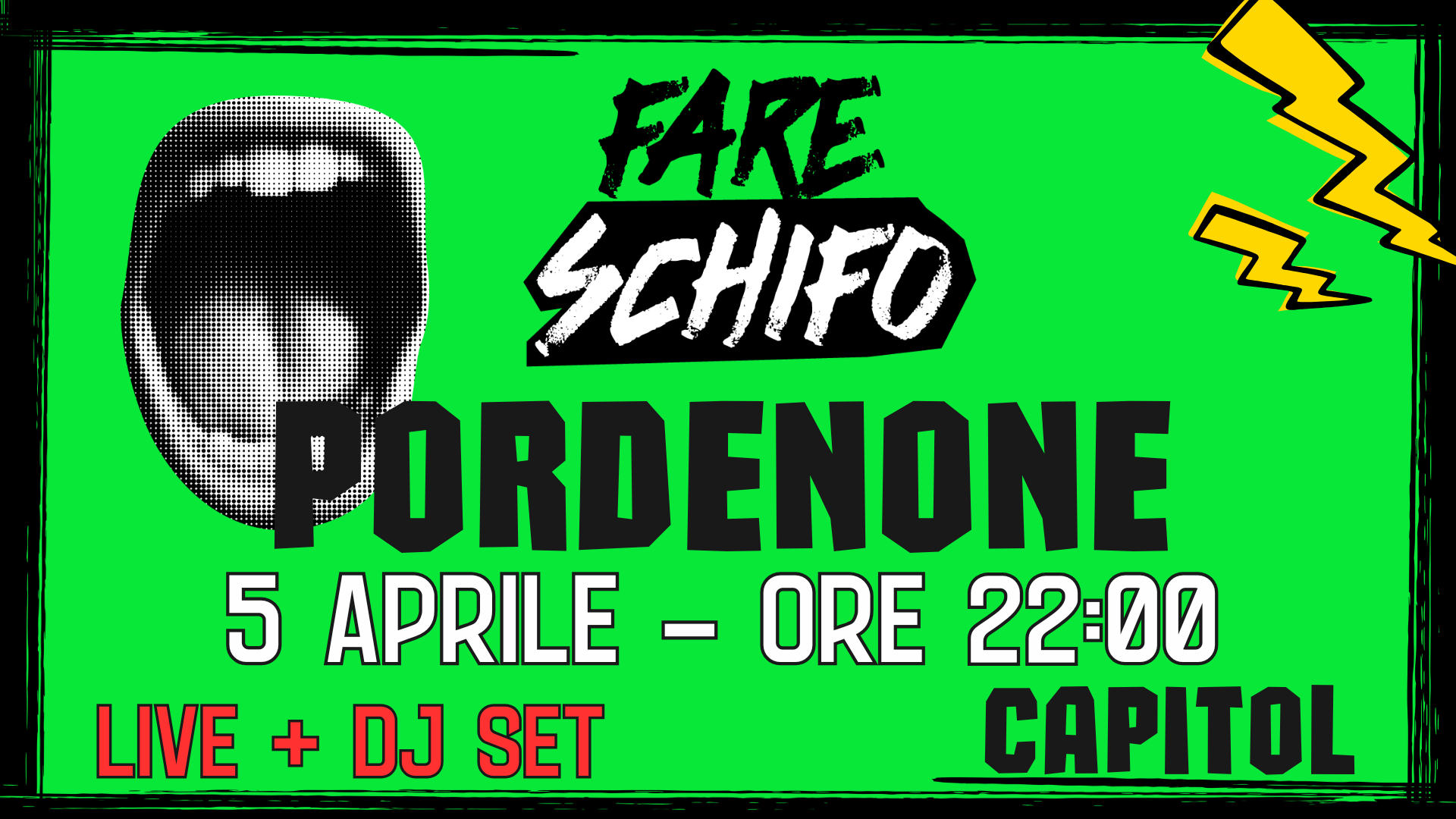 FARE SCHIFO PARTY PORDENONE | LIVE + DJ SET | 5 APRILE | CAPITOL image
