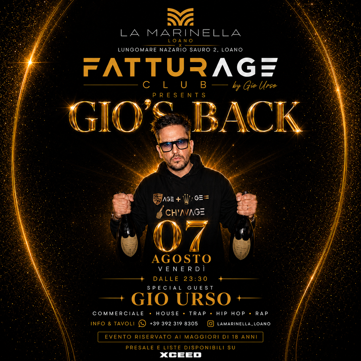 FATTURAGE CLUB PRESENTS GIO'S BACK w/ Gio Urso