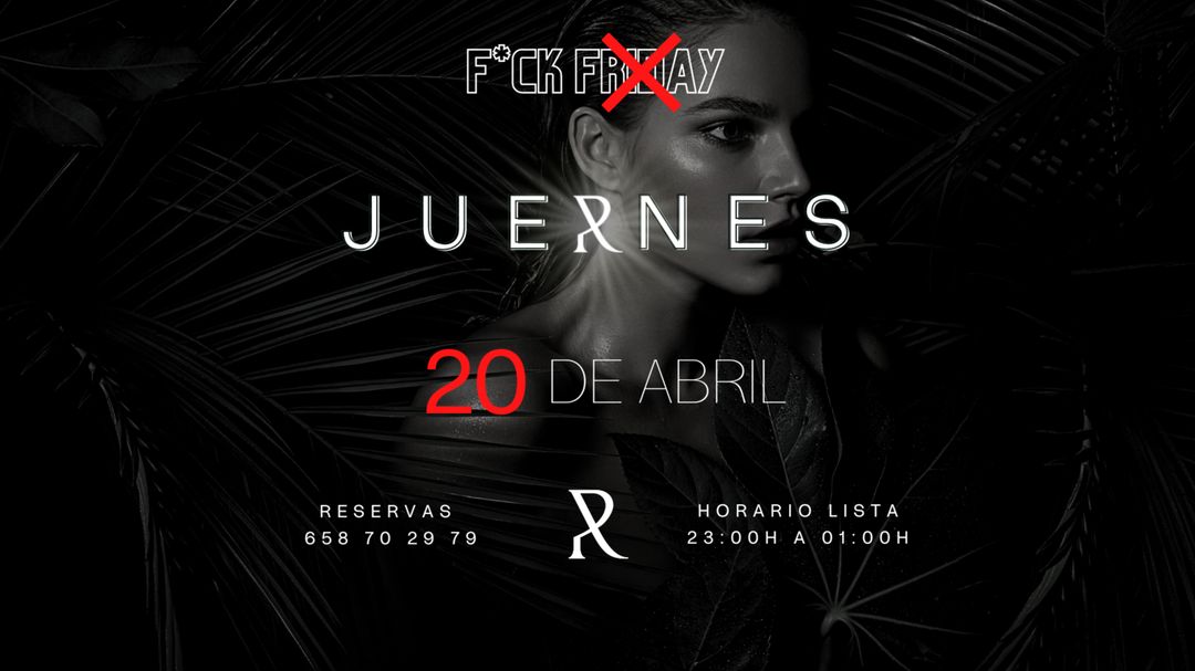 Cartel del evento F*ck Friday