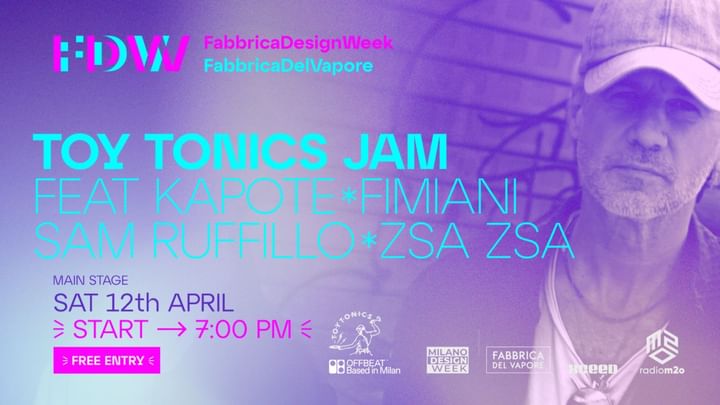 Cover for event: FDW 25 - DAY 4: TOY TONICS JAM feat. KAPOTE, SAM RUFFILLO, FIMIANI, ZSA ZSA