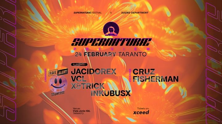 Cover for event: SUPERNATURAE FESTIVAL FEB 24 Sound Department w/ JACIDOREX | VCL | X&TRICK | CRUZ