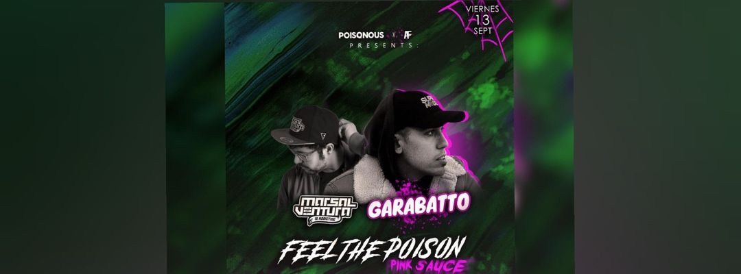 FEEL THE POISON: PINK SAUCE-Eventplakat