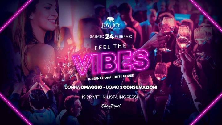 Cover for event: Feel The Vibes - 24 February @Joy&Joy