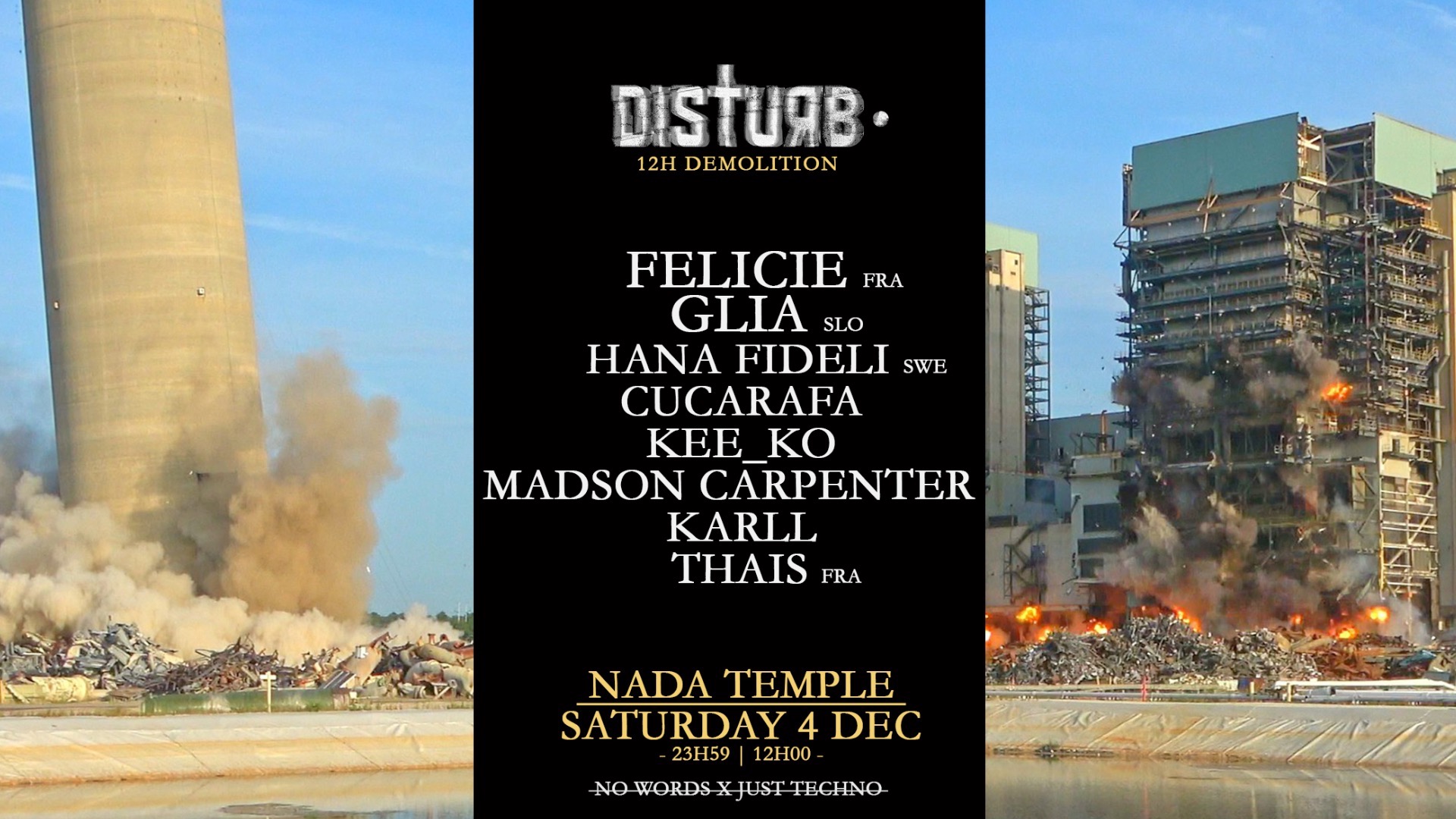 Felicie + Glia | Disturb • 12h Demolition
