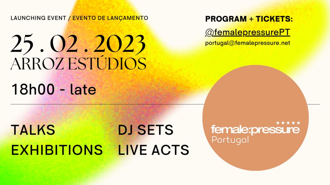 Capa do evento female:pressure Portugal - launching event