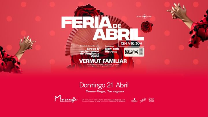 Cover for event: FERIA DE ABRIL | DOMINGO 21 ABRIL | VERMUT FAMILIAR