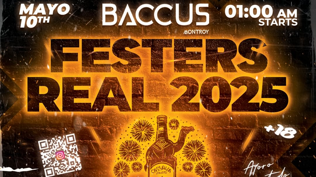 Capa do evento FESTERS DE REAL 2025 & BACCUS NIGHT CLUB