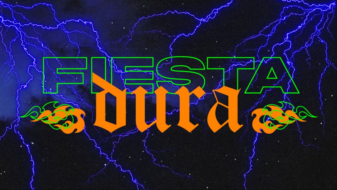 Fiesta Dura - Halloween Party-Eventplakat