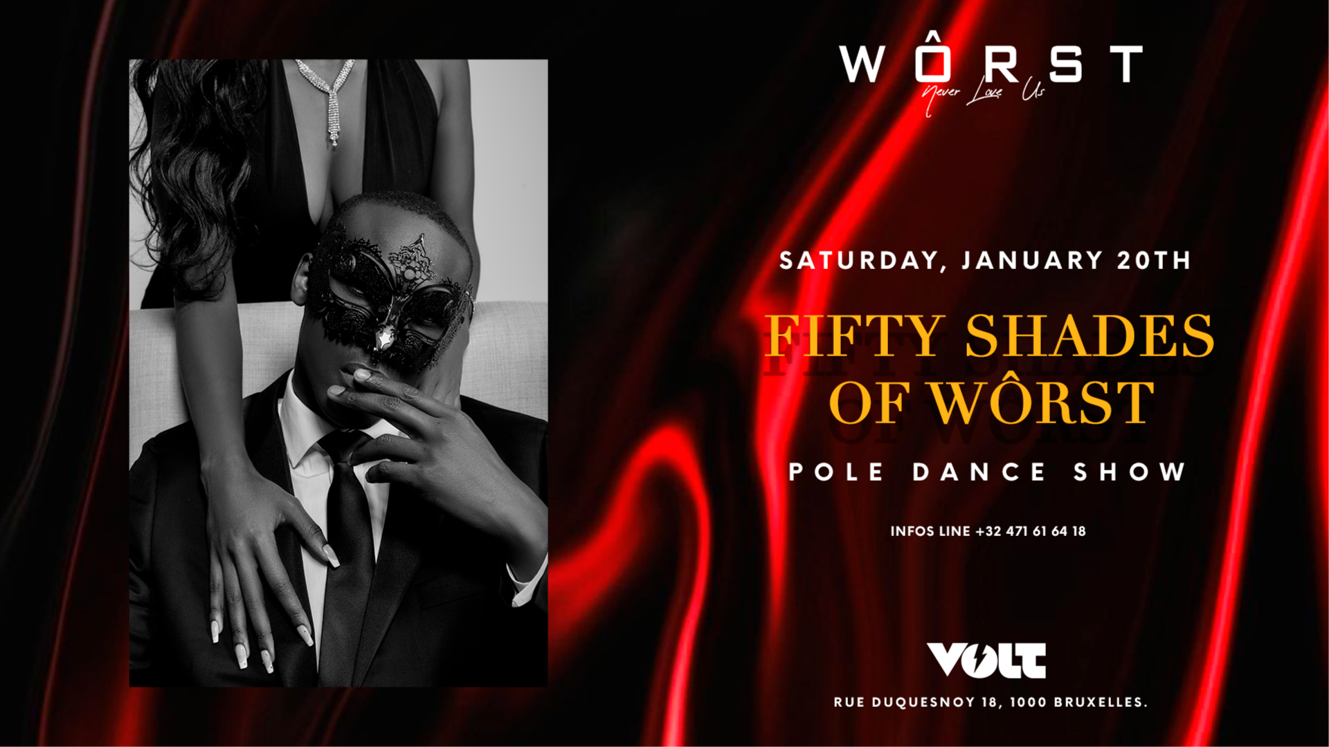 FIFTY SHADES OF WÔRST x VOLT BRUSSELS image