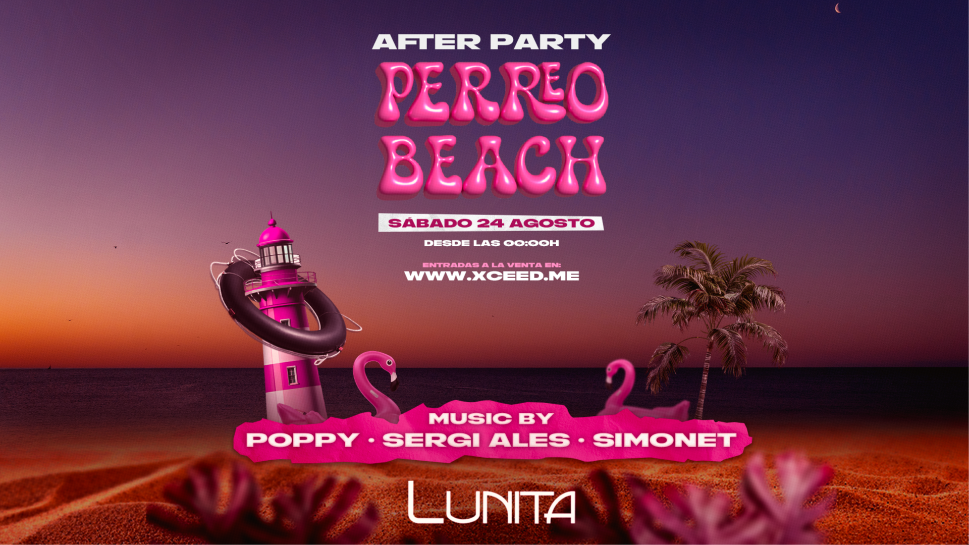FIN DE FIESTA PERREO BEACH @ LUNITA image