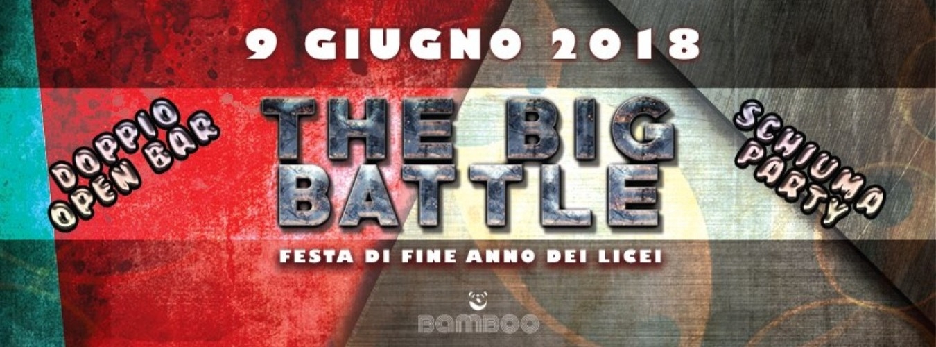 Fine anno delle scuole di Torino -The Big Battle - Schiuma Party image