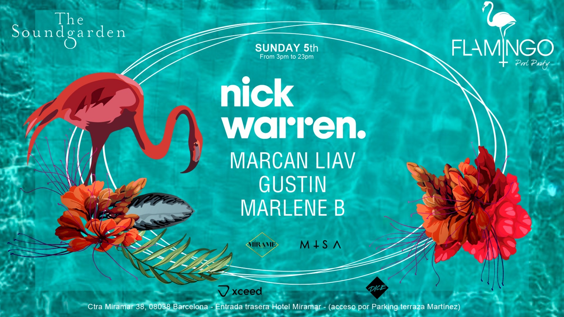 Flamingo Pool Party - SUNDAY 5th SEPTEMBER - Hotel Miramar - Powered by M+SA image