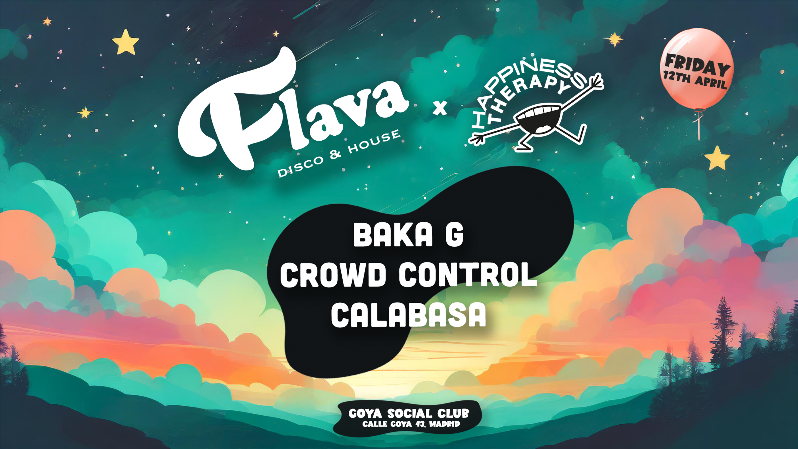FLAVA x Happiness Therapy w/ Baka G, Crowd Control, Calabasa image