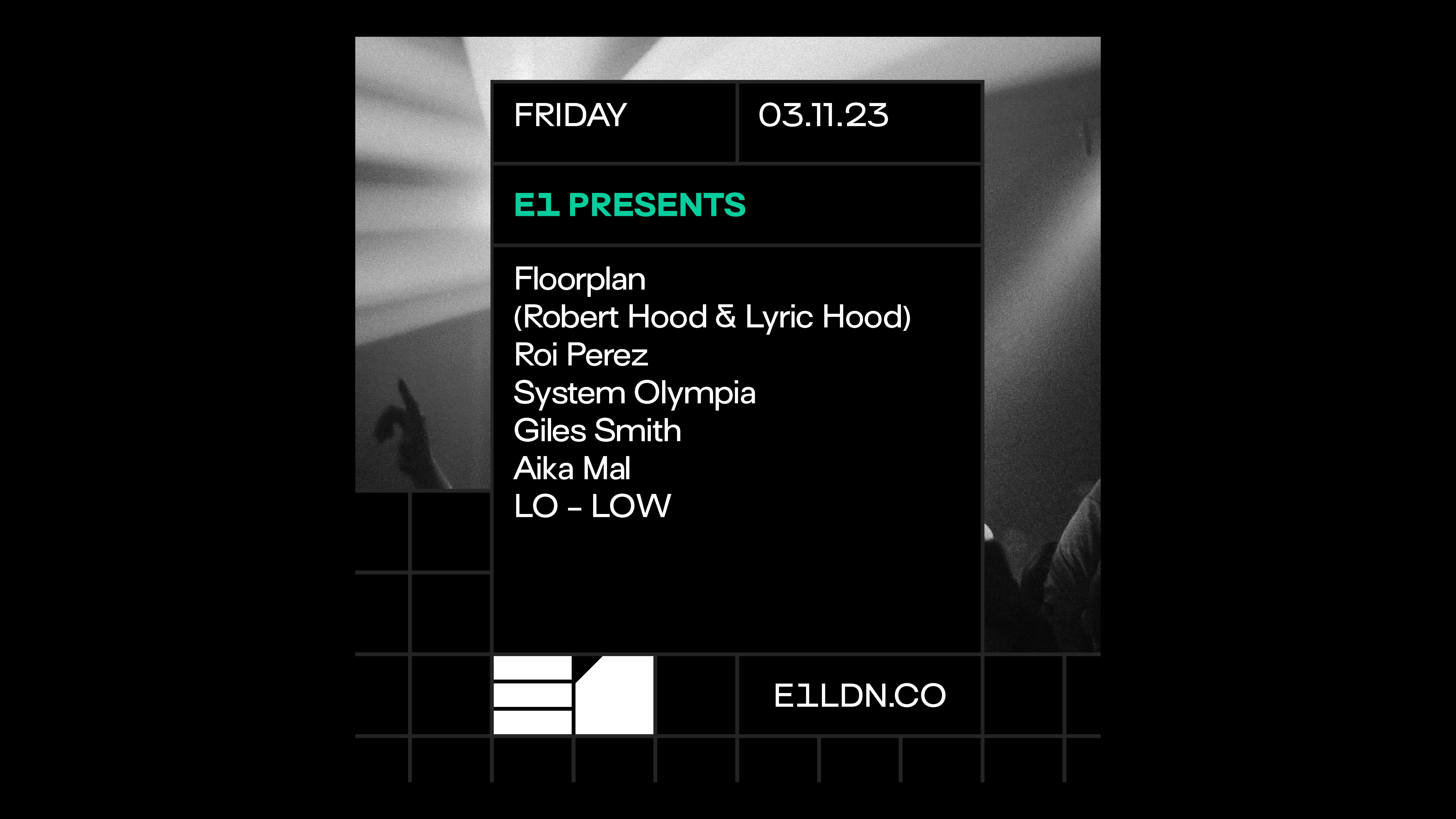 Floorplan (Robert Hood & Lyric), Roi Perez, System Olympia, Giles Smith, Aika Mal image