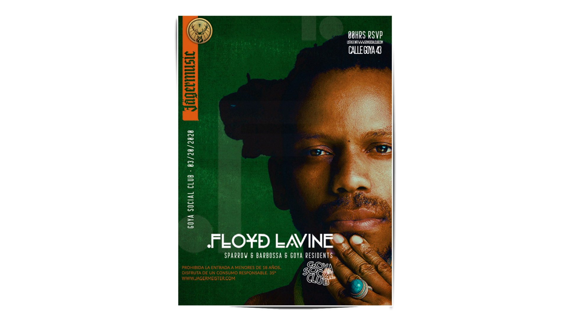 Floyd Lavine + Kill The Hipsters + Sparrow & Barbossa pres. by Jägermusic image