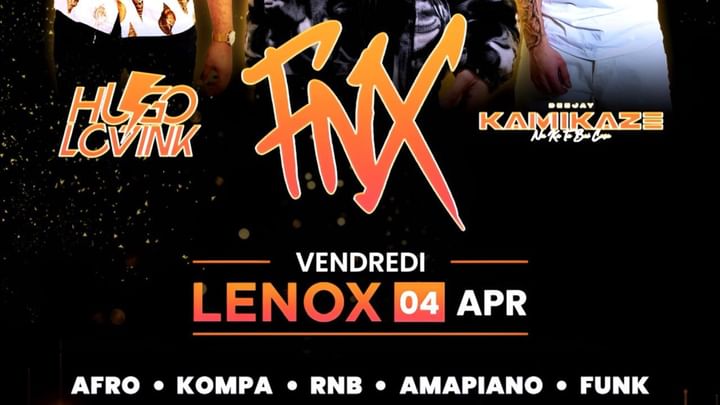 Cover for event: FNX live show | Lenox 04.04