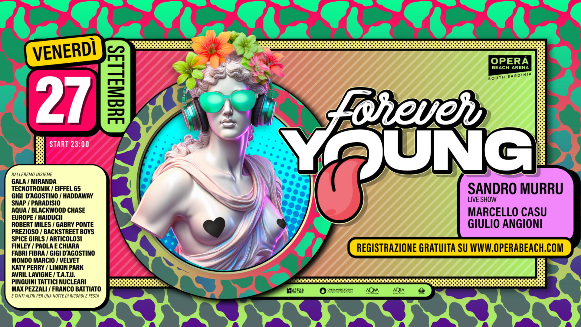 FOREVER YOUNG - I 30 sono i nuovi 20 - VENERDI 27 Settembre