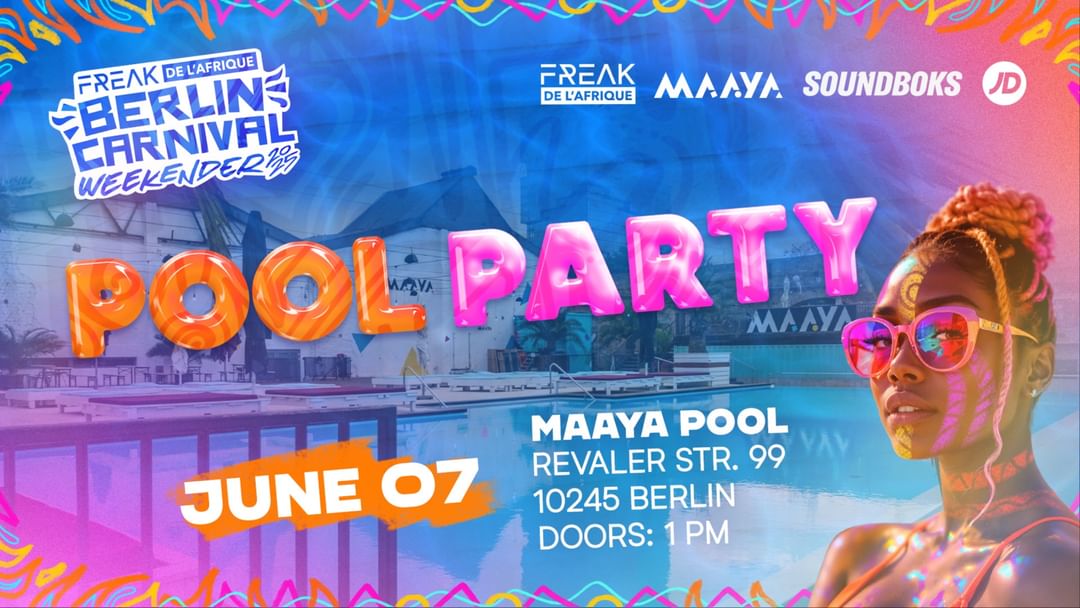 Capa do evento Freak De L'Afrique Carnival Pool Party