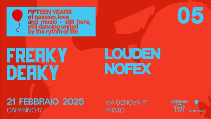 Cover for event: Freaky Deaky -15th Season-  LOUDEN / NOFEX   