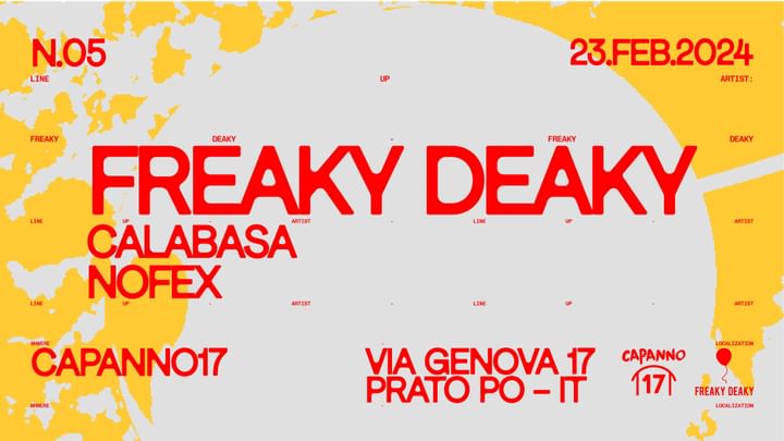Cover for event: Freaky Deaky @ Capanno17   W/  CALABASA - NOFEX