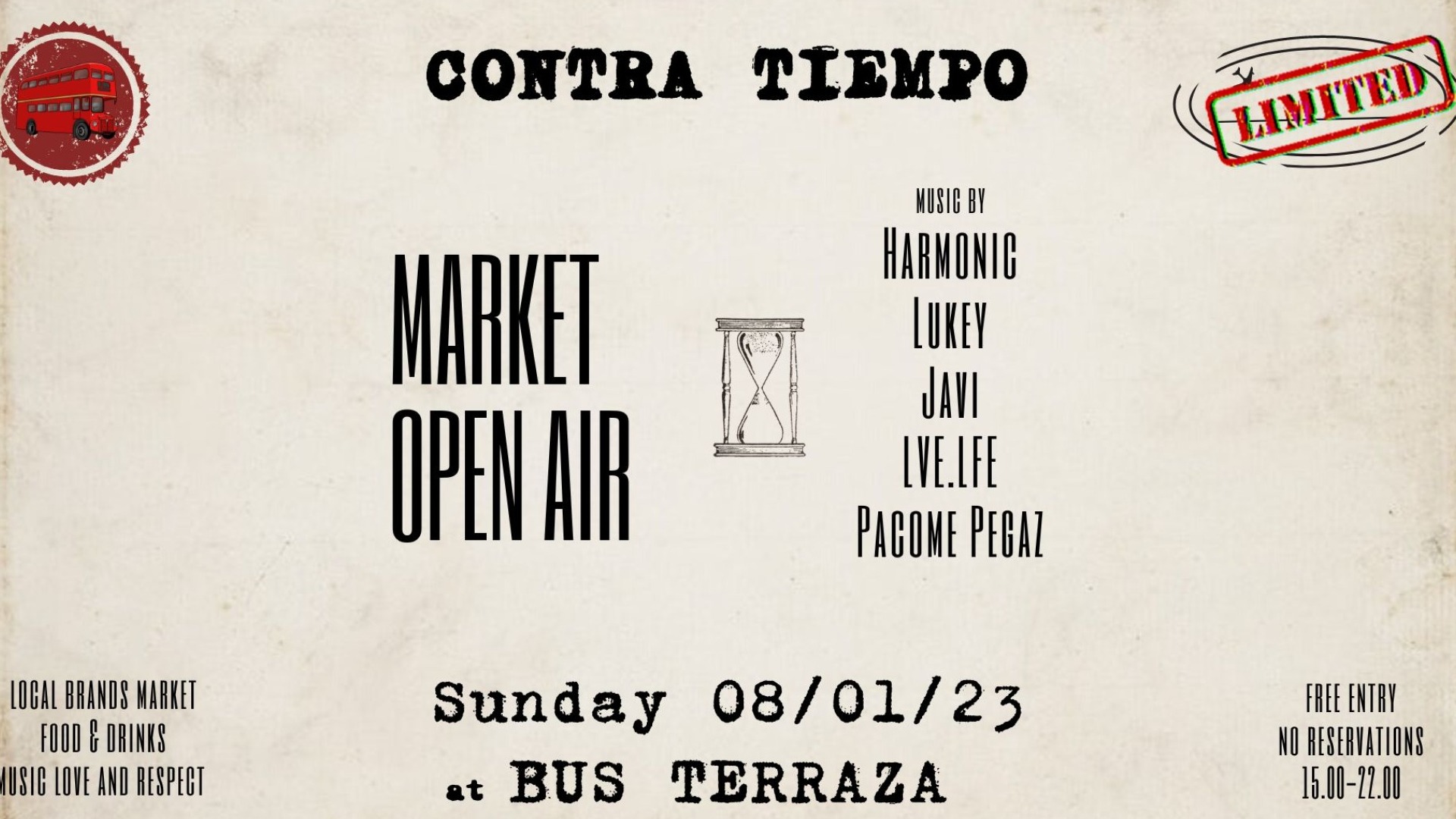 *FREE ENTRY* OPEN AIR Contra Tiempo image
