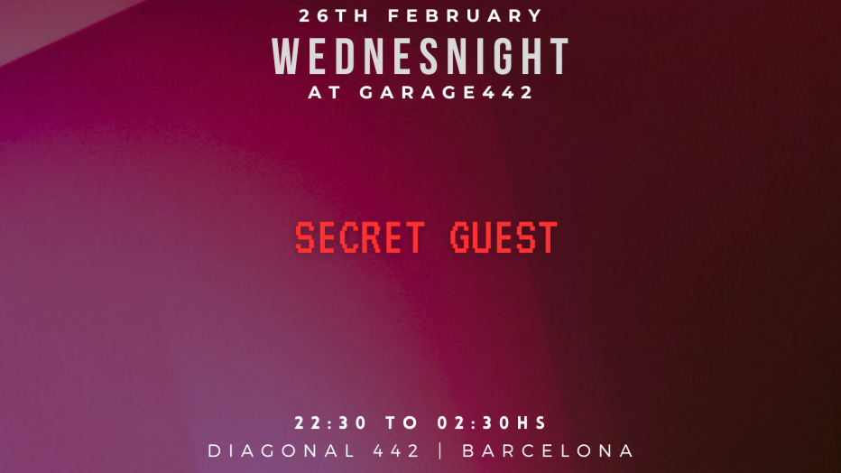 (Free entry) Wednesnight with Secret Guest image