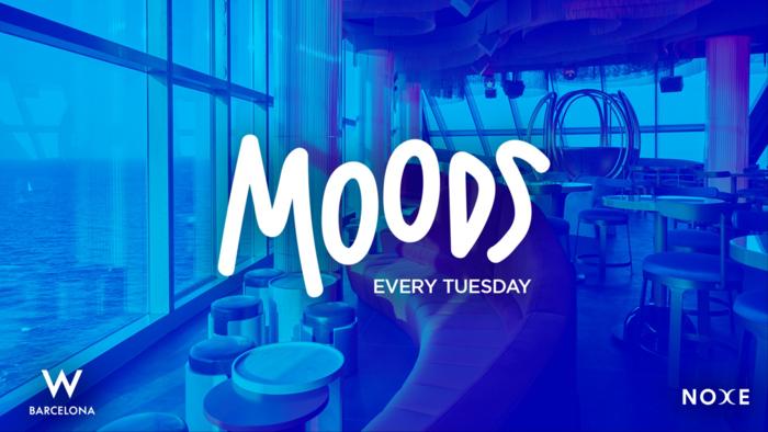 Cartel de FREE GUEST LIST * MOODS at Noxe (26th floor W Barcelona) en W Barcelona Noxe