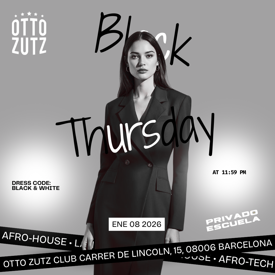 FREE LIST + OPEN BAR - BLACK THURSDAY (AFRO-HOUSE) image