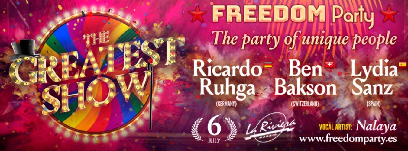 Freedom Party - The Greatest Show - Madrid Pride image