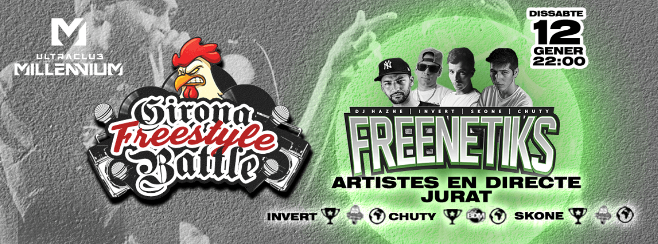 FREENETIKS LIVE & GIRONA FREESTYLE BATTLE image
