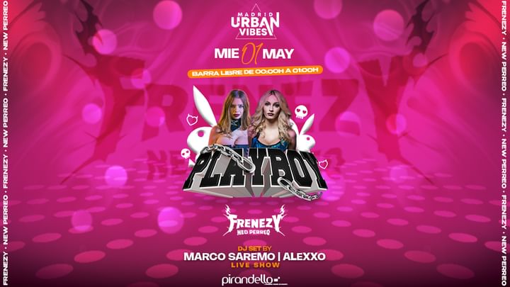 Cover for event: FRENEZY miercoles 1 mayo en SALA PIRANDELLO