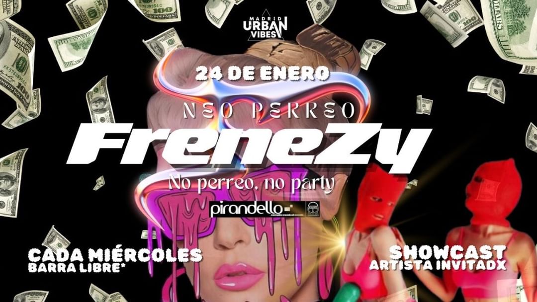 Copertina evento FRENEZY miercoles 24 enero en SALA PIRANDELLO